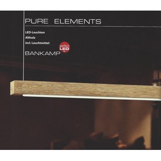 Bankamp LED- Pendelleuchte Pure Elements Altholz 140cm 2020/1-80 (Ausstellungsstück)