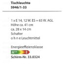 Bankamp Tischleuchte Asolo Nickel-matt 41cm 5946/1-33