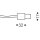 Oligo Smart.Track System- Endeinspeisung / Schwarz matt Zuleitung schwarz Plus-Leiter rechts- 23-512-50-23