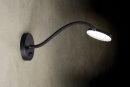 Holtkötter LED-Wandleuchte Flex W Aluminium Matt / Grau, mit Drehdimmer 9922/1-794