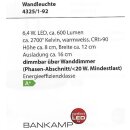 Bankamp LED-Wandleuchte Impulse Nickel matt mit Chrom abges. 4325/1-92