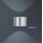 Bankamp LED-Wandleuchte Impulse Nickel matt mit Chrom abges. 4325/1-92