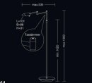 Holtkötter LED-Stehleuchte 9614 / Tastdimmer, 2000 Lumen, 2700K / div. Farben