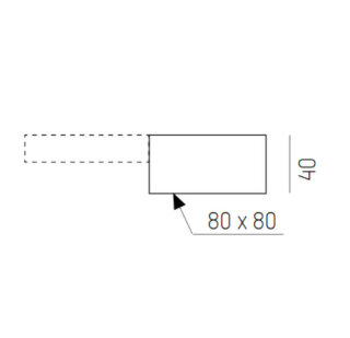 Molto Luce Volare - Endeinspeisung mit Baldachin Schwarz 652-0040300006