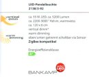 Bankamp LED-Pendelleuchte Ondo Nickel matt /Chrom abgesetzt 2138/3-92