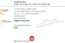 Bankamp LED-Pendelleuchte L-LightLine Nickel matt 2142/1-33