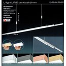 LED-Pendelleuchte L-LightLine vertical dimm / div. Farben...