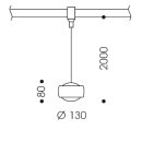 Oligo CHECK-IN System GRACE / HV LED / satin copper 230V 30-931-41-15