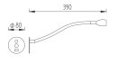 Knapstein Wandleuchte / Leseleuchte zum Paneleinbau +Usb 21.841 versch. Varianten