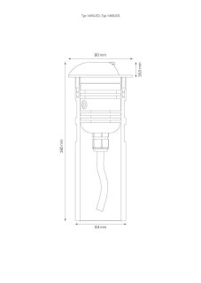 LCD Bodeneinbauleuchte LED 1465LED