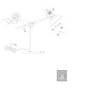 Steinhauer -Mexlite Tischleuchte 1-L Metall *M* Mattschwarz mit goldfarbenen Details 1321ZW