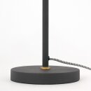 Steinhauer -Mexlite Tischleuchte 1-L Metall *M* Mattschwarz mit goldfarbenen Details 1321ZW
