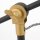 Steinhauer -Mexlite Tischleuchte 1-L Metall *M* Mattschwarz mit goldfarbenen Details 1321ZW