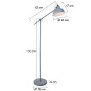 Steinhauer -Mexlite Stehleuchte 1-L Metall *M* Beton Optik 1322GR