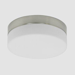 Steinhauer - Deckenl. LED 18W. Glas 24cm (6120st) Gebürstet Stahl 1363ST