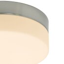 Steinhauer - Deckenl. LED 18W. Glas 24cm (6120st) Gebürstet Stahl 1363ST
