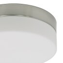 Steinhauer - Deckenl. LED 18W. Glas 24cm (6120st) Gebürstet Stahl 1363ST