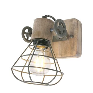 Steinhauer -Anne Lighting AN Strahler 1-L E27 Mattgrün 1578G