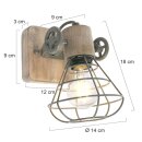 Steinhauer -Anne Lighting AN Strahler 1-L E27 Mattgrün 1578G