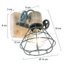 Steinhauer -Anne Lighting AN Strahler 1-L E27 MattGrau 1578GR