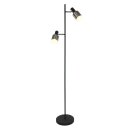 Steinhauer -Anne Lighting AN Stehleuchte 2-l. Schwarz mit...