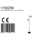 Steinhauer -Anne Lighting AN Stehleuchte 2-l. Schwarz mit Stahl Mattschwarz 1702ZW