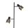 Steinhauer -Anne Lighting AN Stehleuchte 2-l. Schwarz mit Stahl Mattschwarz 1702ZW