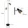 Steinhauer -Anne Lighting AN Stehleuchte 2-l. Schwarz mit Stahl Mattschwarz 1702ZW