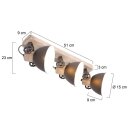 Steinhauer -Mexlite Strahler 3-l. E27 (Bronze) *M* Matt 2133A