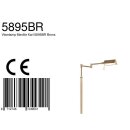 Steinhauer -Mexlite Stehleuchte 1-l. Dach *m* Gebürstet Bronze 5895BR
