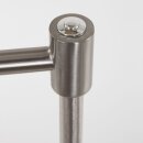 Steinhauer -Mexlite Stehleuchte 1-l. Dach *m* Geborstels Stahl 5895ST