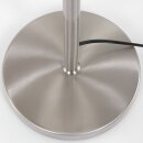 Steinhauer -Mexlite Stehleuchte 1-l. Dach *m* Geborstels Stahl 5895ST