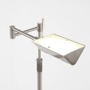 Steinhauer -Mexlite Stehleuchte 1-l. Dach *m* Geborstels Stahl 5895ST