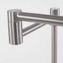 Steinhauer -Mexlite Stehleuchte 1-l. Dach *m* Geborstels Stahl 5895ST