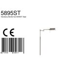 Steinhauer -Mexlite Stehleuchte 1-l. Dach *m* Geborstels Stahl 5895ST