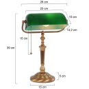 Steinhauer - Tischleuchte 1-l. Glas Bronze Gebürstet 6185BR