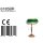 Steinhauer - Tischleuchte 1-l. Glas Bronze Gebürstet 6185BR