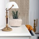 Steinhauer - Tischleuchte 1-l. Glas Bronze Gebürstet 6186BR