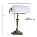 Steinhauer - Tischleuchte 1-l. Glas Bronze Gebürstet 6186BR