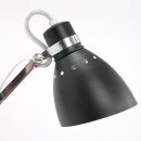 Steinhauer - Wandleuchte 1-L. SCHARNIER Schwarz mit Stahl 6290ZW