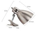 Steinhauer - Kneifstrahler 1-l. Metall Gebürstet Stahl 6827ST