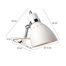 Steinhauer - Kneifstrahler 1-l. Metall weiß mit Stahl     6827W