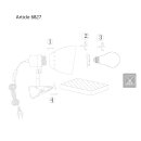 Steinhauer - Kneifstrahler 1-l. Metall weiß mit Stahl     6827W