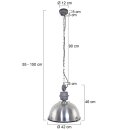 Steinhauer - Pendelleuchte 1-l. Industrial Metall 7586ST