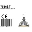 Steinhauer - Pendelleuchte 1-l. Industrial Metall 7586ST