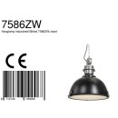 Steinhauer - Pendelleuchte 1-l. Industrial Mattschwarz 7586ZW
