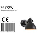 Steinhauer -Mexlite Wandleuchte 1-l. Reflector *M* Mattschwarz 7647ZW