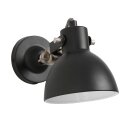 Steinhauer -Mexlite Wandleuchte 1-l. Reflector *M* Mattschwarz 7647ZW
