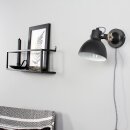 Steinhauer -Mexlite Wandleuchte 1-l. Reflector *M* Mattschwarz 7647ZW