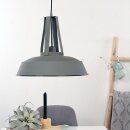 Steinhauer -Mexlite Pendelleuchte 1-l. Metall 42cm *M* Grau 7704GR